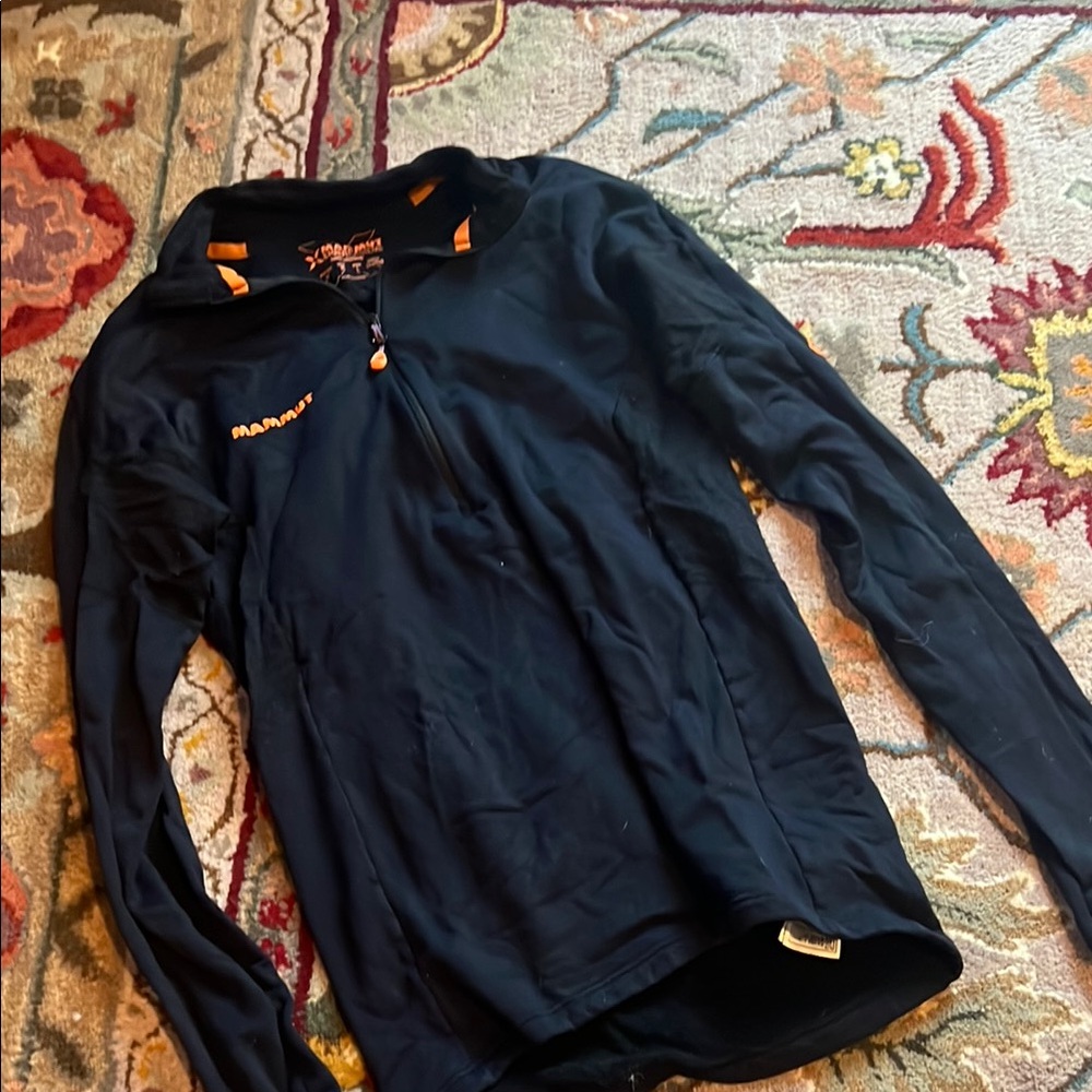 Mammut Black and Orange Men's Shirt